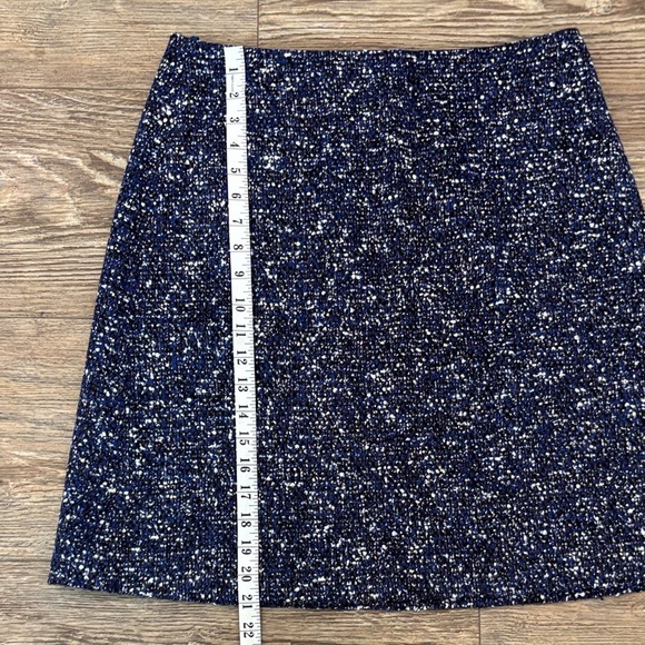 Hugo Boss Blue Tweed A-Line Skirt Women's Size 8 - Picture 3 of 9